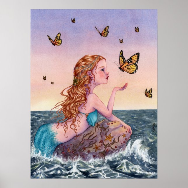 Mermaid Art Poster - Bring Me Tidings (Frente)