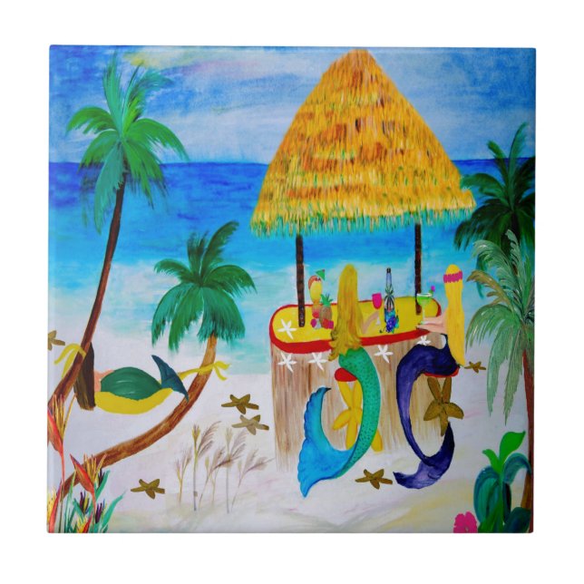 Mermaid Beach Tiki Bar Art (Frente)