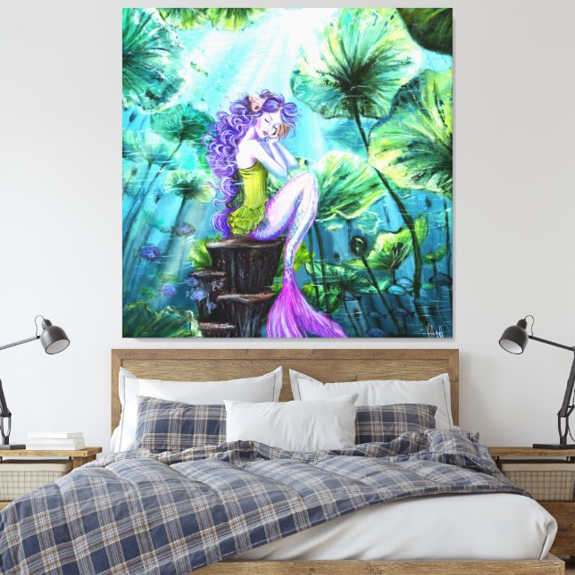 Mermaid Fantasy Canvas Print (Insitu(Quarto))