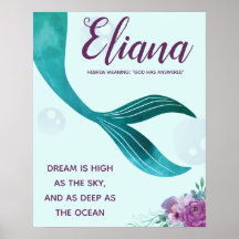 MERMAID NURSERY IMPRESSÃO