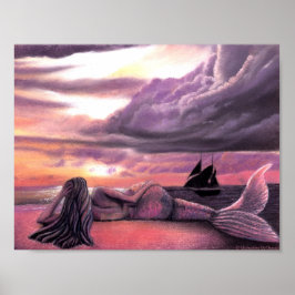 Mermaid Rendezvous 8,5 x 11 Poster