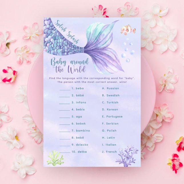 Mermaid tail Bebê à volta do jogo mundial (Criador carregado)