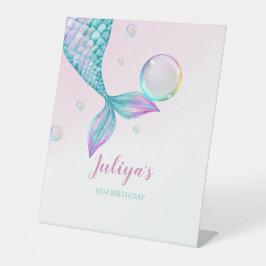 Mermaid Tail com bolhas Aniversário