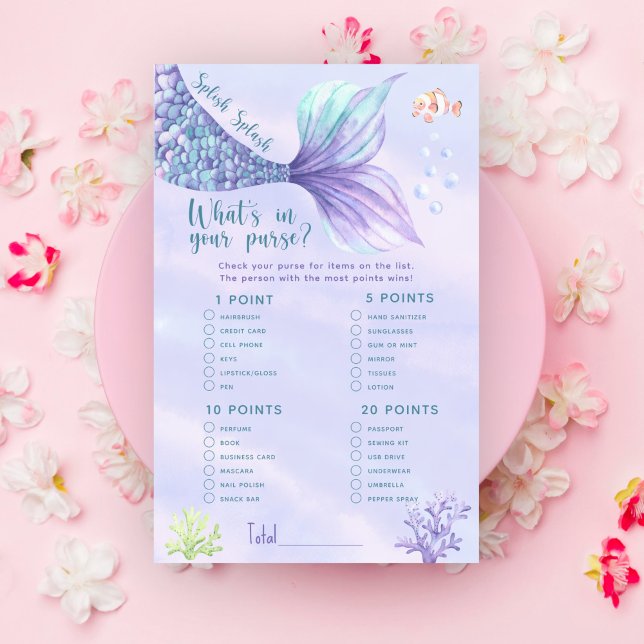 Mermaid tail O que tem no seu chá de fraldas (Criador carregado)