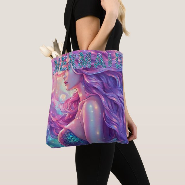 Mermaid Tote Bag (Close Up)