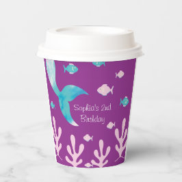 Mermaid Under the Sea Pastel Purple Girls Birthday