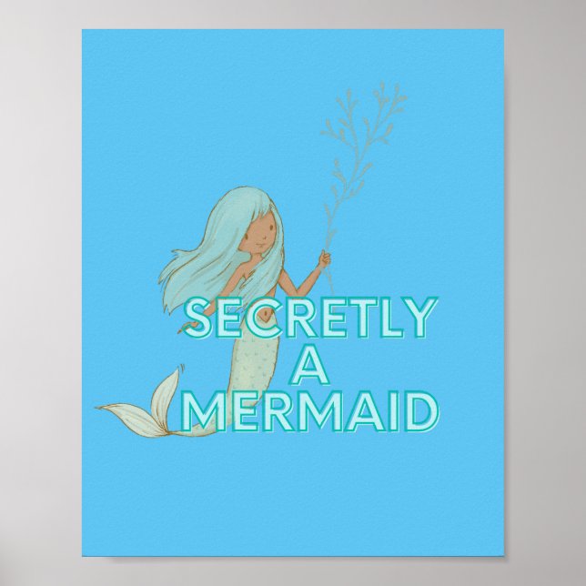 Mermaid Wall Art Poster (Frente)