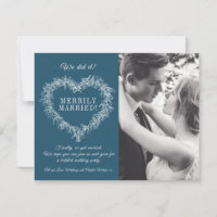 Merrily casada, azuis, coração, Natal