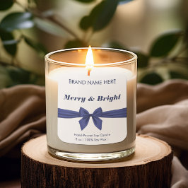 Merry & Bright | Etiquetas Modernas de Velas com L
