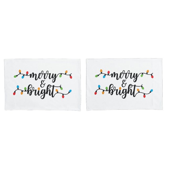 Merry & Bright Pillowcase Set (Frente - conjunto)