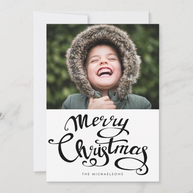 MERRY CHRISTMAS Adicione sua foto (Frente)