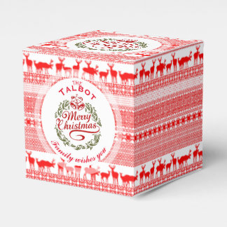 MERRY CHRISTMAS Caixa de Favor Personalizada Tradi