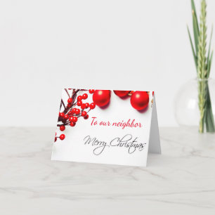 **MERRY CHRISTMAS** CARTÃO "VIZINHO"