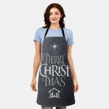 Merry CHRISTmas Christian Chalkboard Calliografia