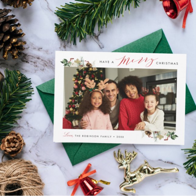 merry christmas elegante cartão de férias floral f (Criador carregado)