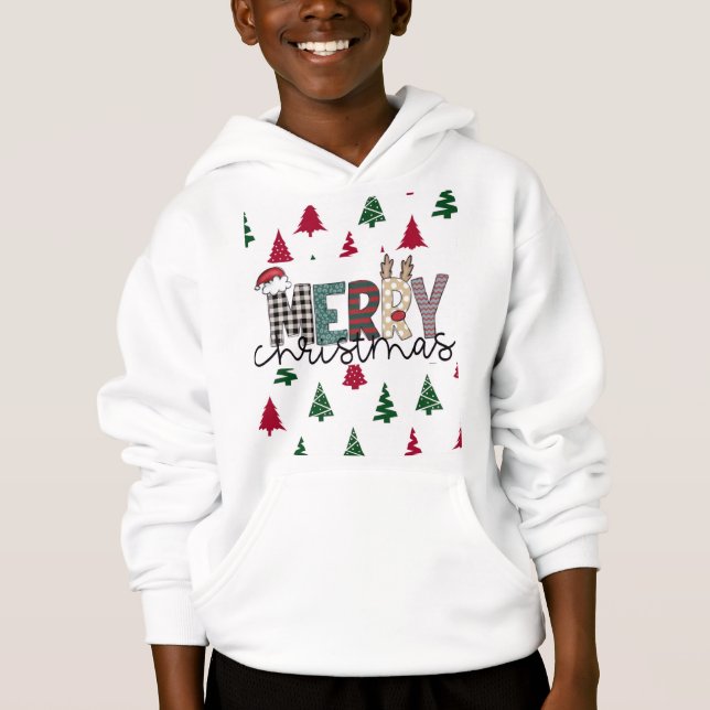 MERRY Christmas” Festive Hoodie (Frente)