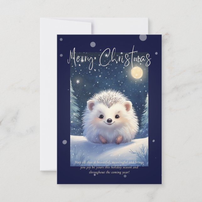 Merry Christmas | Hedgehog  (Frente)