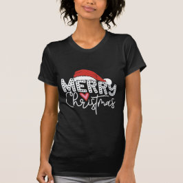 Merry Christmas - Letra Impressão - Camisa Festiva