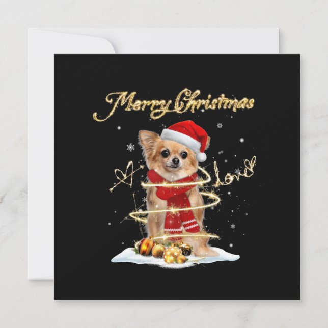 Merry Christmas Love Chihuahua (Frente)