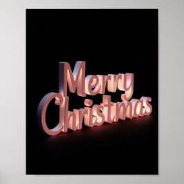 Merry Christmas Luxury Typography Poster Paper 23