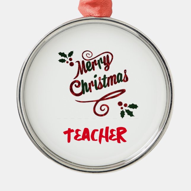 MERRY CHRISTMAS ORNAMENTO "PROFESSOR" (Frente)