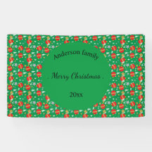Merry Christmas retro name and date place