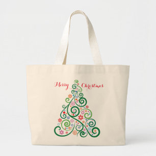 Merry Christmas Tree Jumbo Bolsa