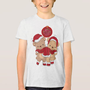 Merry Christmas Youth Tri-blend T Shirt