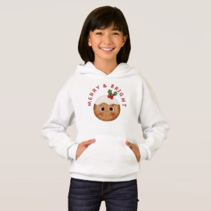 Merry e Brilhante Kawaii Capuz de Pudim de Natal