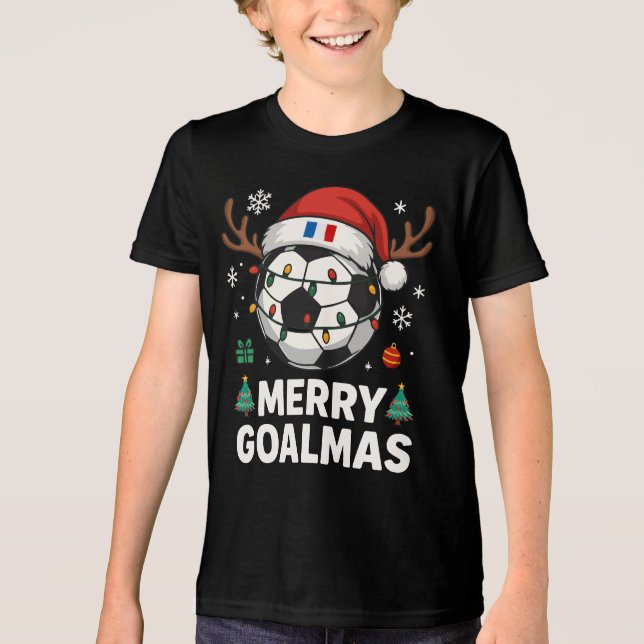 Merry Goalmas France - Funny Soccer Christmas (Frente)