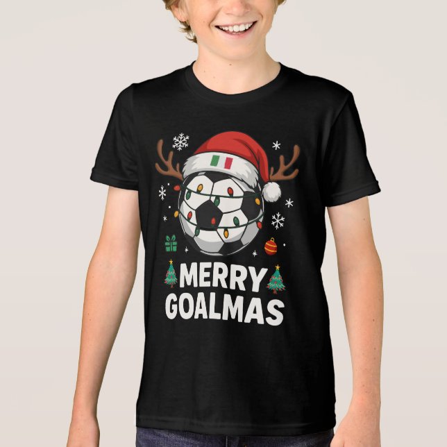 Merry Goalmas Italy - Funny Soccer Christmas (Frente)
