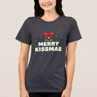 Merry Kissmas Cute Mistletoe Christmas Design