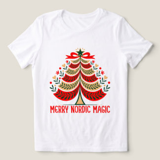 Merry Nordic Magic Folk Art Christmas Tree