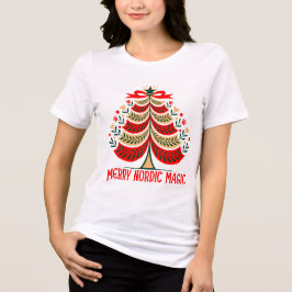 Merry Nordic Magic Folk Art Christmas Tree