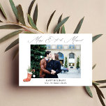 Merry & To Be Married w Stocking Elegant Photo<br><div class="desc">Send some holiday or Christmas and engagement cheer with your Merry & To Be Married with Stocking Elegant Photo Card.</div>