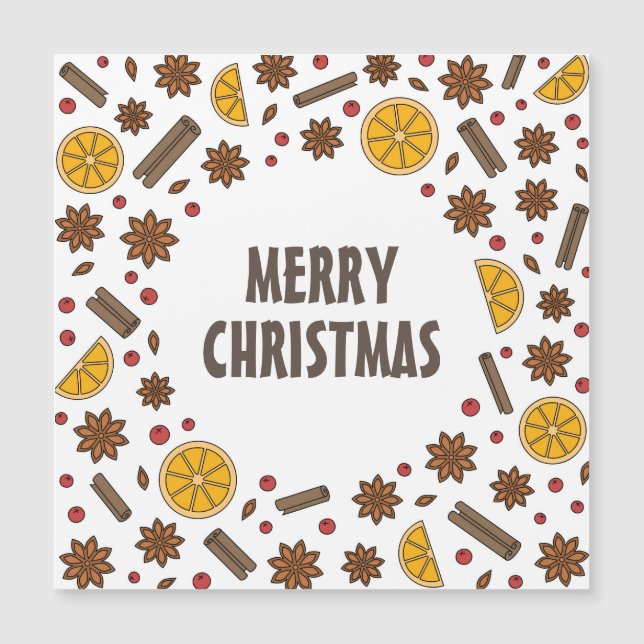Merry Xmas especiarias de canela (Frente)