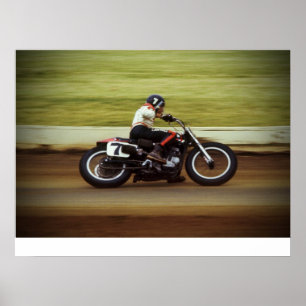 MERT LAWILL POSTER - 1972 FLAT TRACK RACE