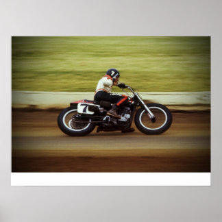 MERT LAWILL POSTER - 1972 FLAT TRACK RACE
