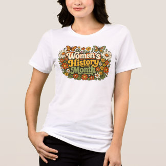 Mês da História da Mulher Retro 70s Floral Groovy