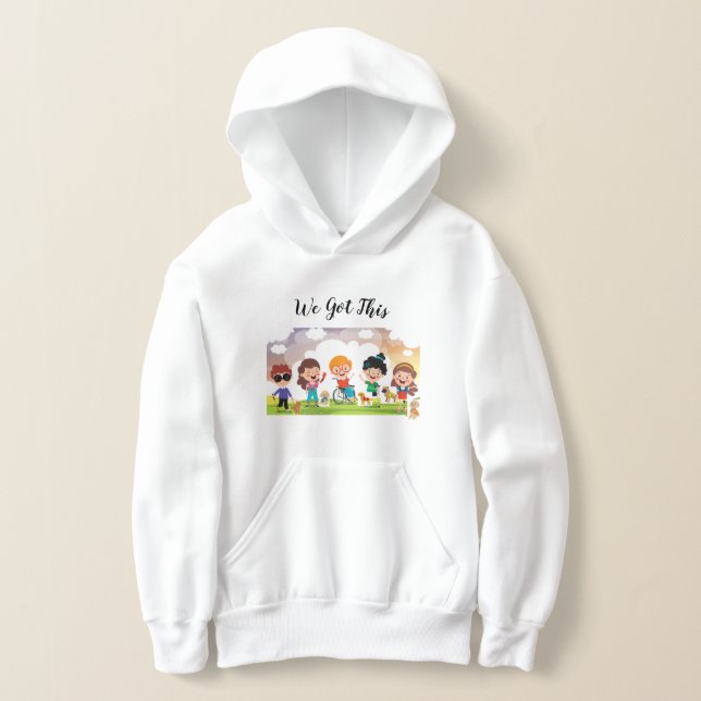Mês de Deficiência com Hoodie de Cães de Serviço (Postura )