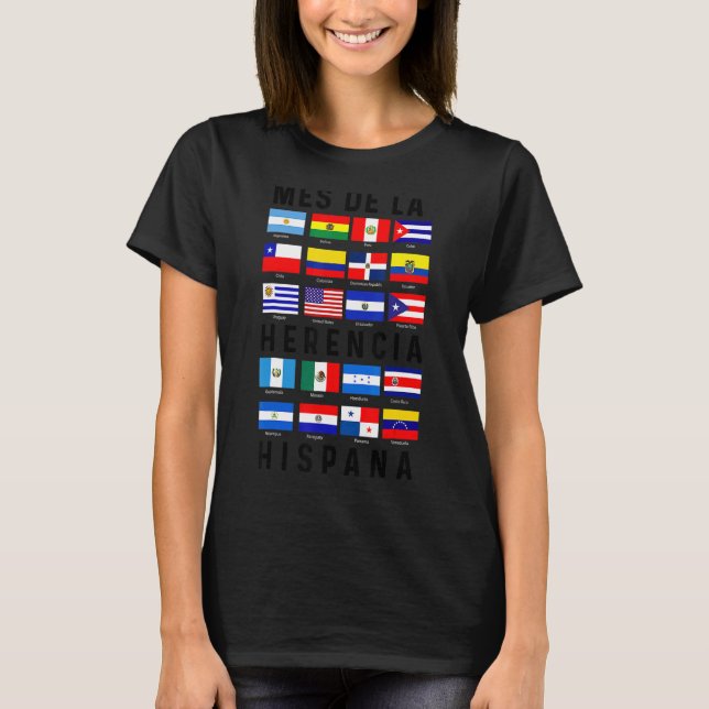 Mes de la Herencia Hispana Camiseta Latino Pride F (Frente)