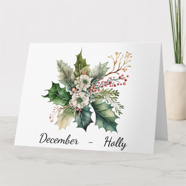 Mês do Cartão de Aniversário de dezembro (Frente)