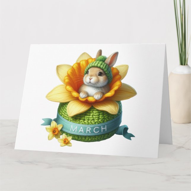 Mês do Cartão de Aniversário de Março (Frente)