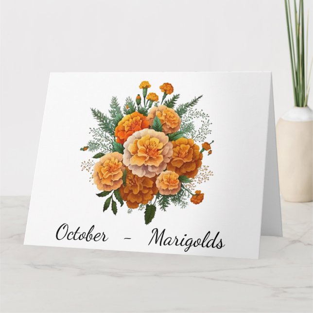 Mês do Cartão de Aniversário de outubro (Frente)