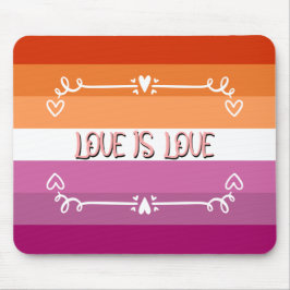 Mês do Orgulho Mousepad Amor é Amor