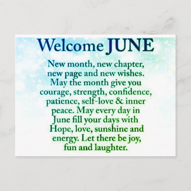 mês novo do cartão postal (Frente)