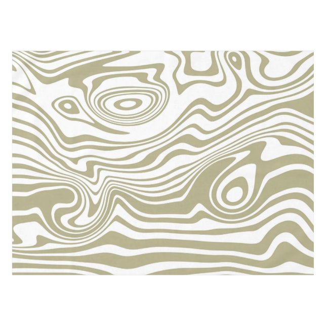 Mesa Abstrato Marble Waves Trabalho de arte | Toalha de (Frente (Horizontal))