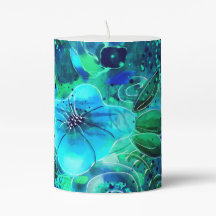 Mesa Acento Lâmpada Lâmpada Verde Azul