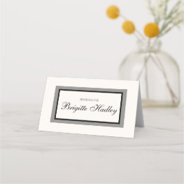 Mesa Cartão branco de casamento