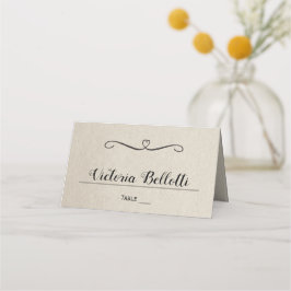 Mesa Cartão clássico de lugar sentado - papel kraft